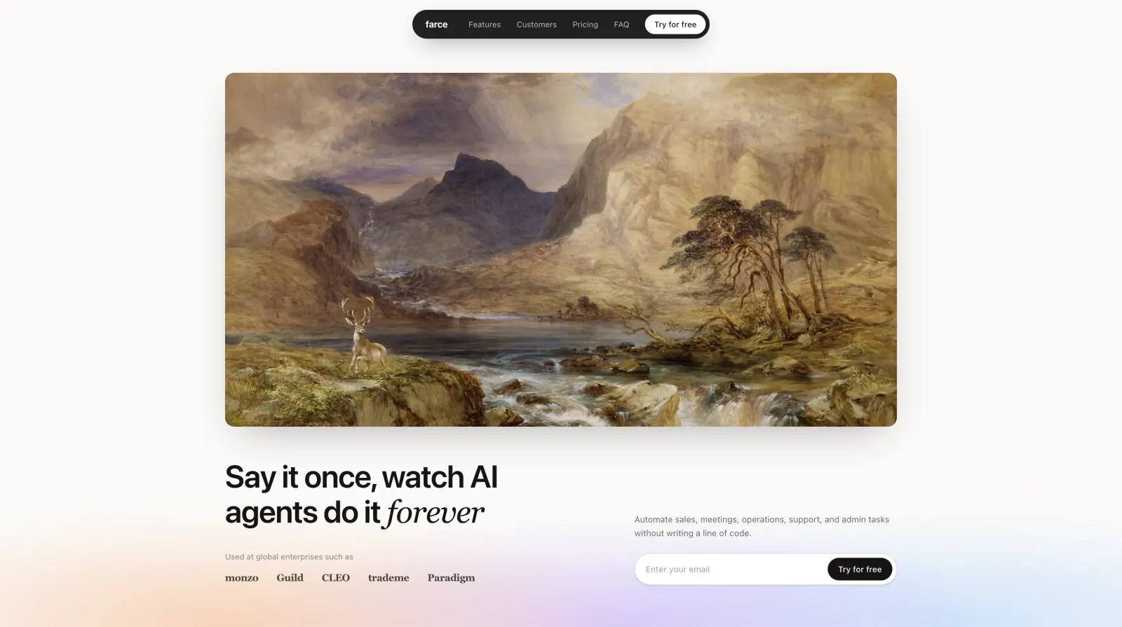 AI Automation Platform landing page preview